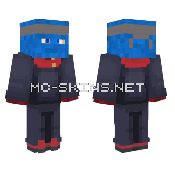 Ninja Itadori Minecraft skin, front and back