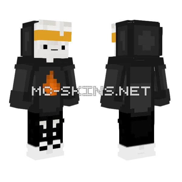 Ninja Pro Minecraft skin, front and back