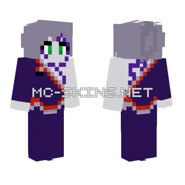 Ninjago Pixal Minecraft skin, front and back