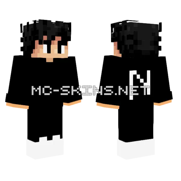 Ninjaz Gaming New Skin Minecraft skin, front and back