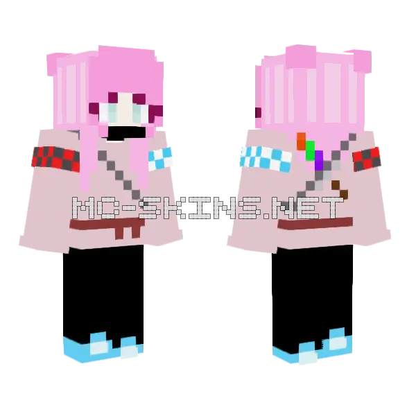 Ninjuhluver Skin Competition Entry Minecraft skin, front and back