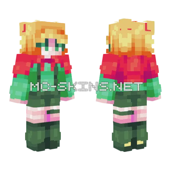 Ninny Skintober Minecraft skin, front and back