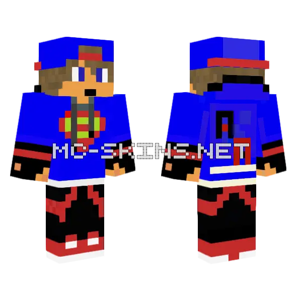 Nio 9 Minecraft skin, front and back