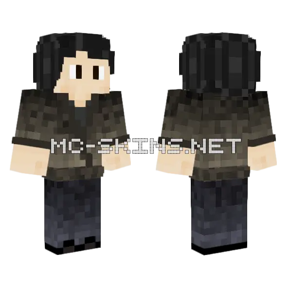 Nishen Minecraft skin, front and back