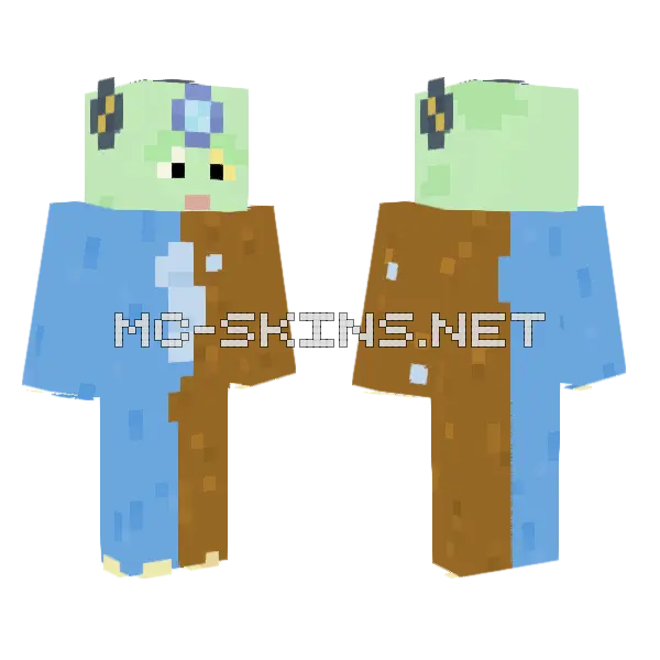 Nitebear Minecraft skin, front and back