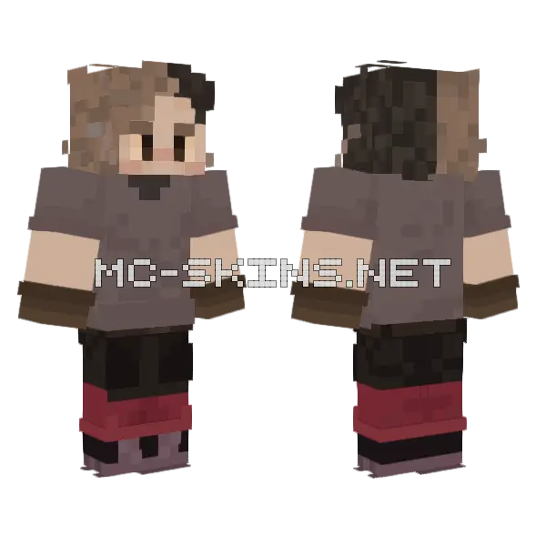 Nlknlk Boy Minecraft skin, front and back