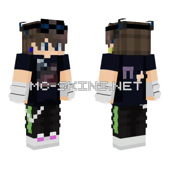 No Coment Minecraft skin, front and back