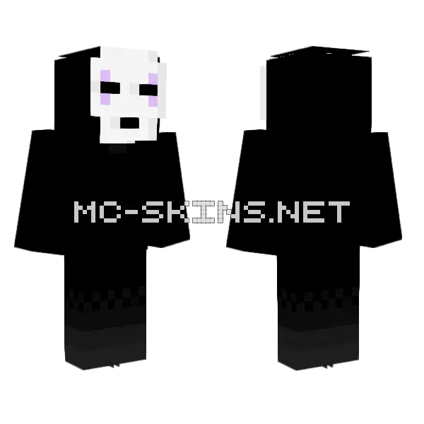 No Face Minecraft skin, front and back