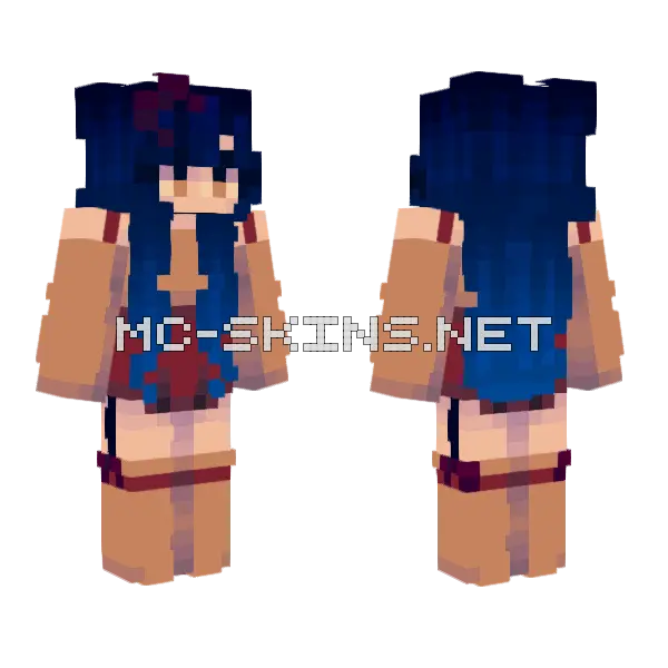 No Sea Deeper Than Outer Space Minecraft skin, front and back