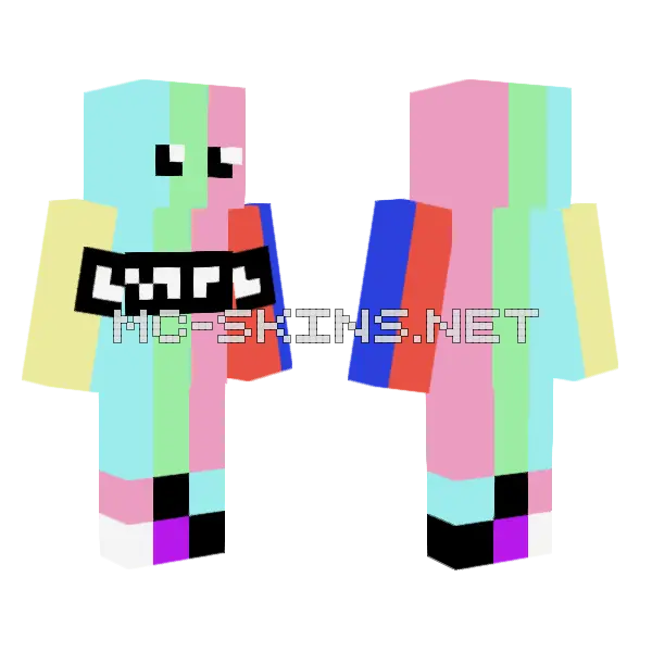 No Signal Minecraft skin, front and back