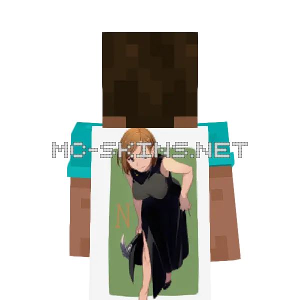 Nobara Kugisaki China Dress Minecraft cape worn on a player