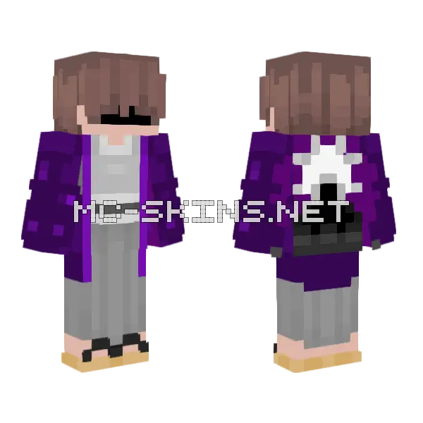 Noctis Beezy Minecraft skin, front and back