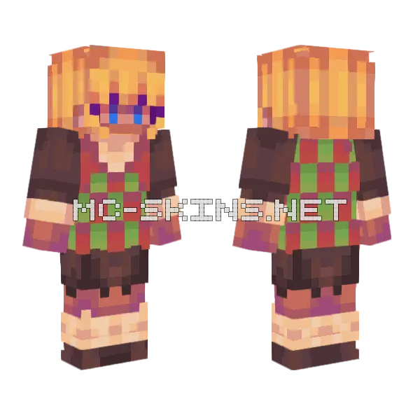 Noelle Dr Minecraft skin, front and back