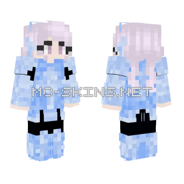 Noelle Silva Valkyrie Dress Minecraft skin, front and back
