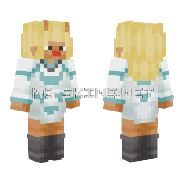 Noelle Skin Minecraft skin, front and back