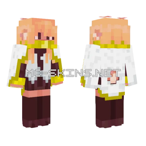 Noelle Sora Minecraft skin, front and back
