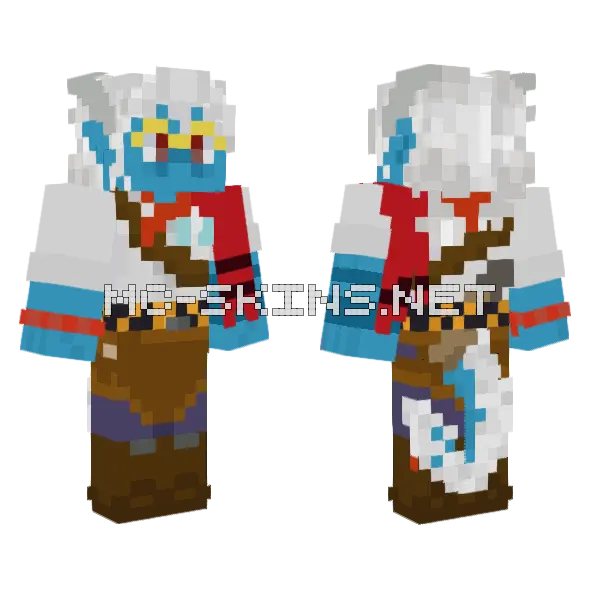Noi Aknes Gaucha Minecraft skin, front and back