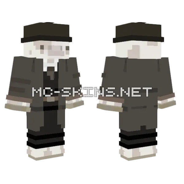 Noir Jammy Fixed Minecraft skin, front and back