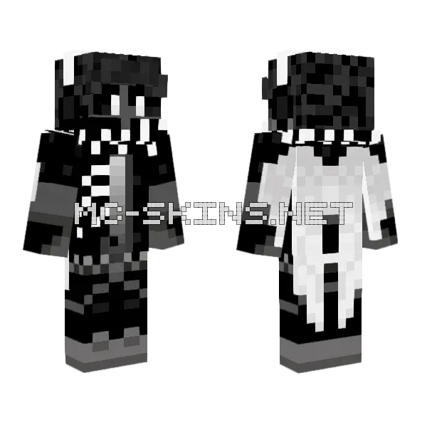 Noir Skin Minecraft skin, front and back