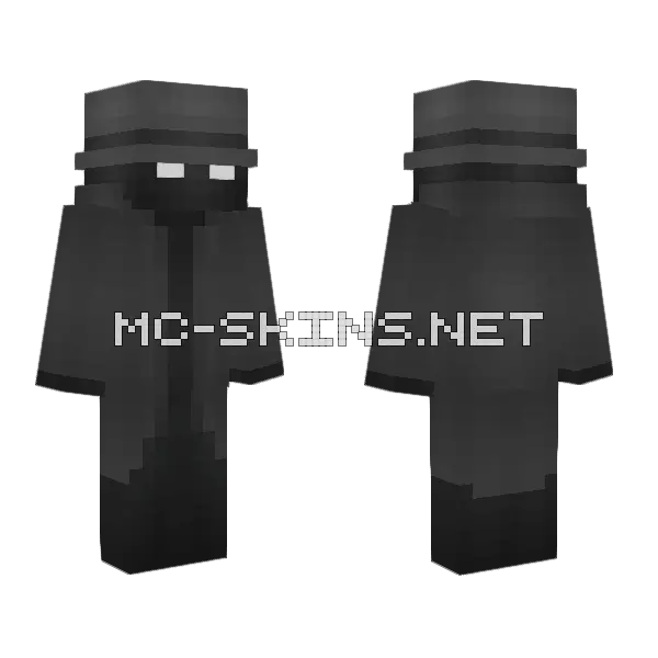 Noirman Slim Minecraft skin, front and back