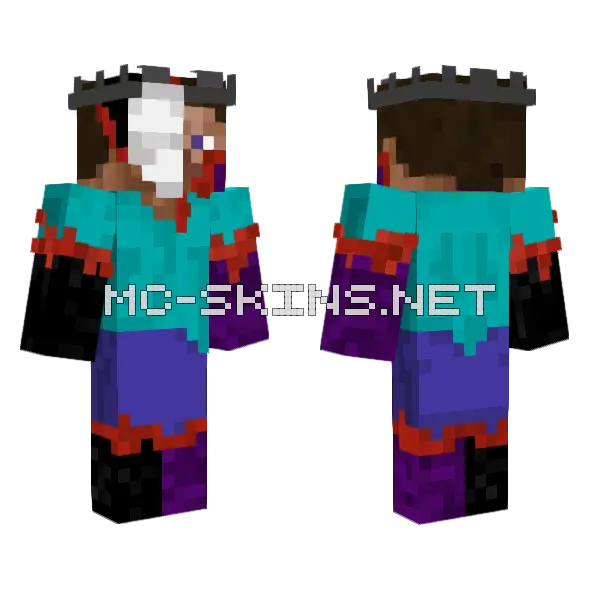 Noli Takeover Updated Minecraft skin, front and back