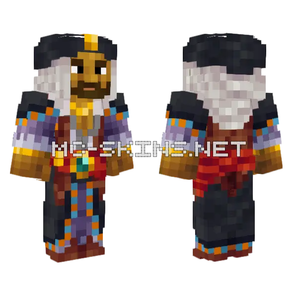 Nomad Work In Progress Minecraft skin, front and back