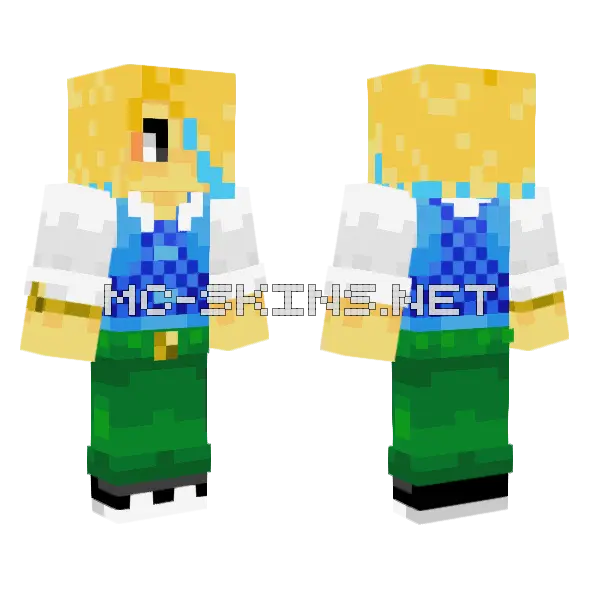Noob Remembrance Minecraft skin, front and back