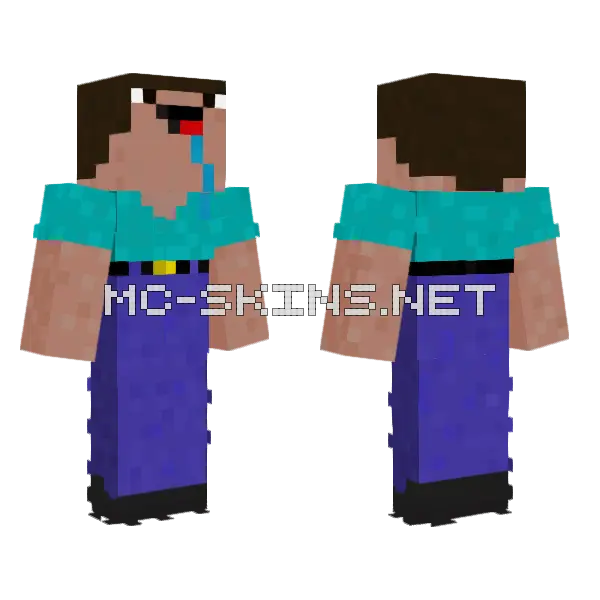 Noob Skin Minecraft skin, front and back