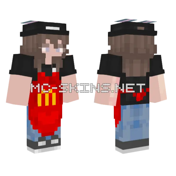 Noomi Minecraft skin, front and back