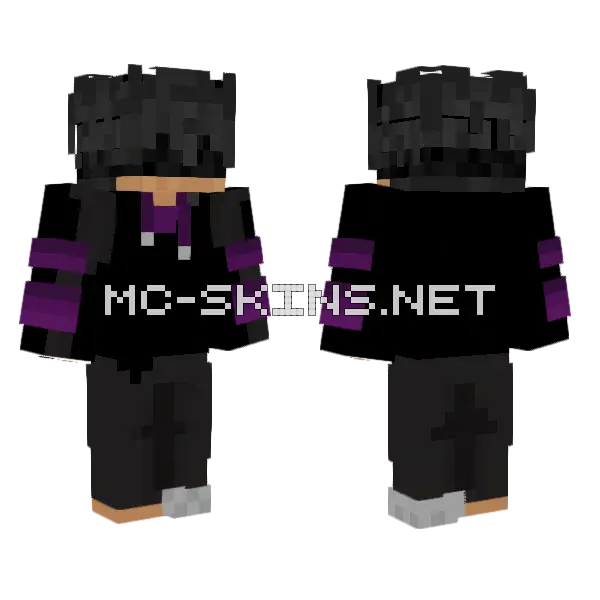 Noooooooooooooo Minecraft skin, front and back