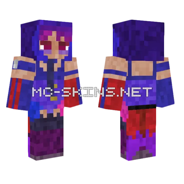 Nora Qu Tptm Minecraft skin, front and back