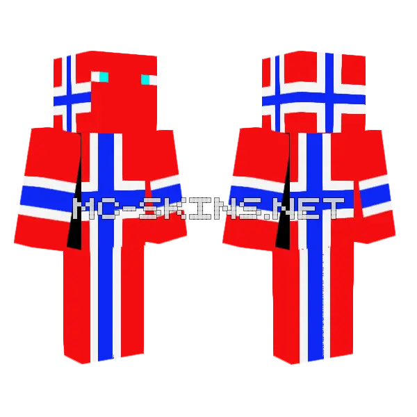 Norge Skin Minecraft skin, front and back