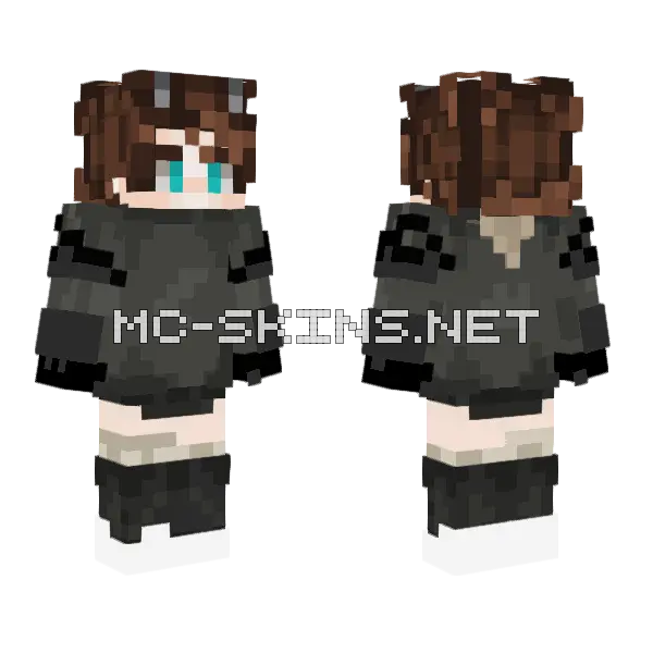 Normal Dont Use Minecraft skin, front and back