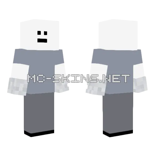 Norman Minecraft skin, front and back
