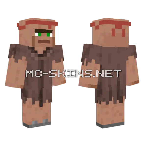 Noseless Ones Marcus Minecraft skin, front and back