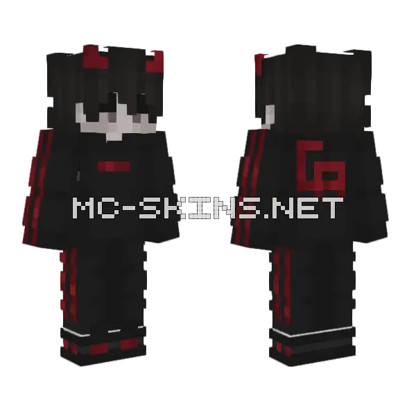 Not Loved Boy Minecraft skin, front and back