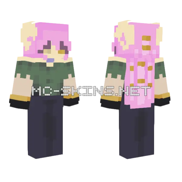 Not Quite Done Minecraft skin, front and back