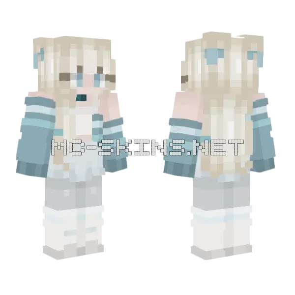 Not Quite Spring Minecraft skin, front and back