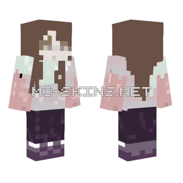 Notfinisheddd Minecraft skin, front and back