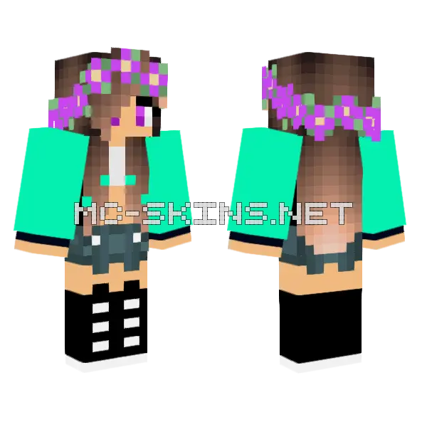Nova De Jong Minecraft skin, front and back