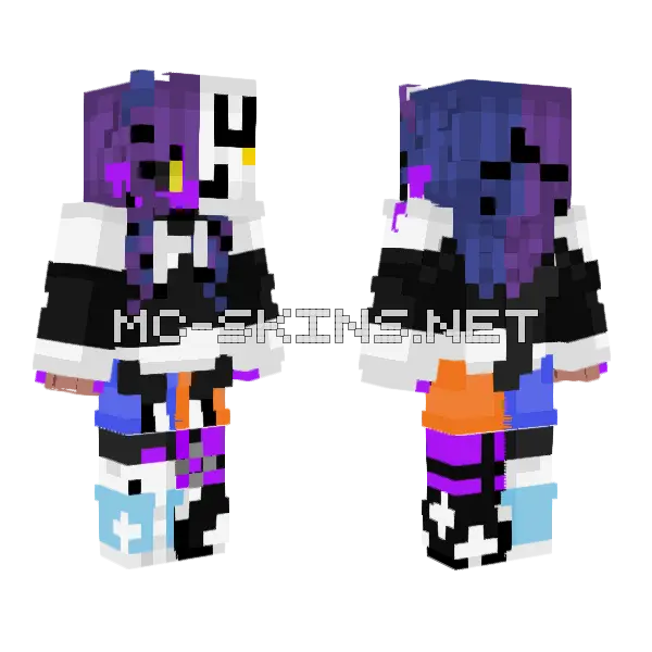 Nova Girl Skin Minecraft skin, front and back
