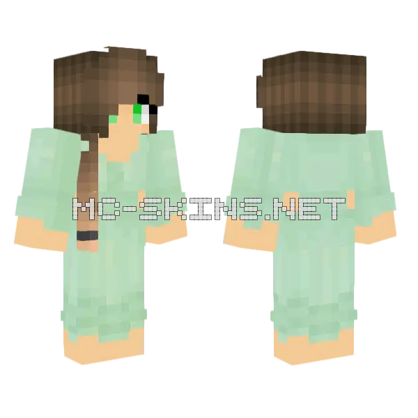 Nova Nightgown Minecraft skin, front and back