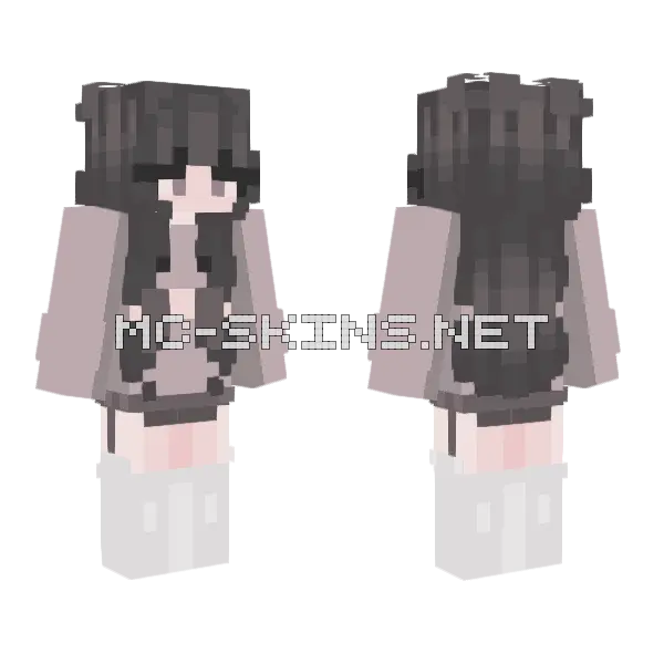 November Girl Minecraft skin, front and back