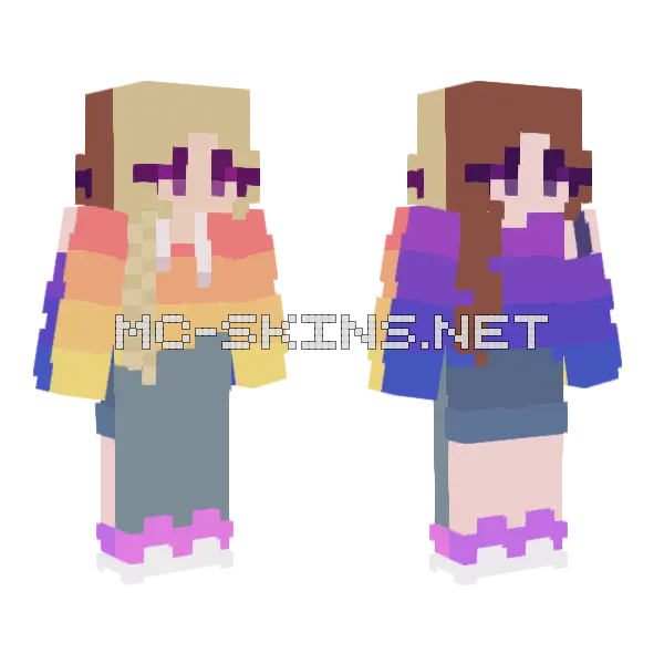 November RC Minecraft skin, front and back