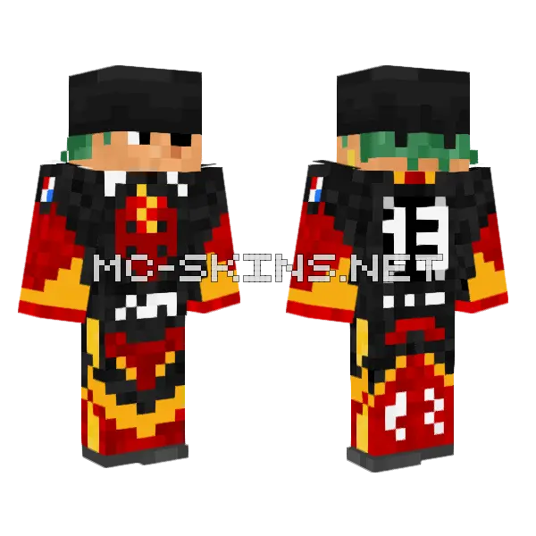 Nowy Skin CJ Domowy Minecraft skin, front and back