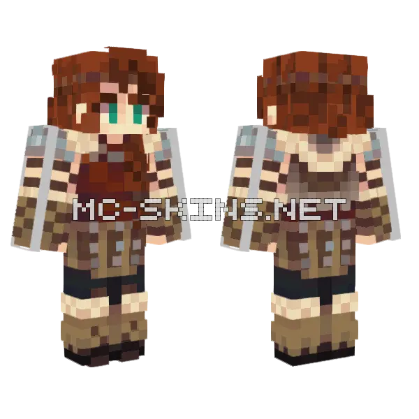 Nro Astrid Minecraft skin, front and back