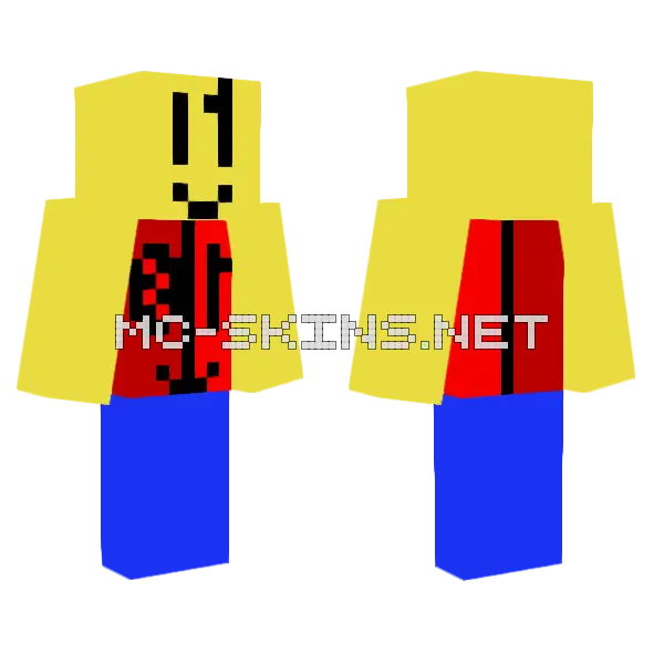 Nub 321accel Minecraft skin, front and back