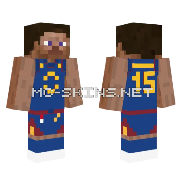 Nuggets Statement Jersey Minecraft skin, front and back