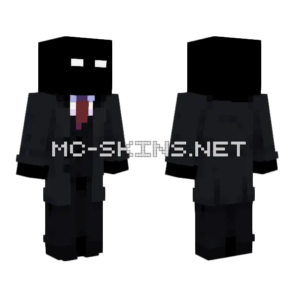Null In Suit Minecraft skin, front and back