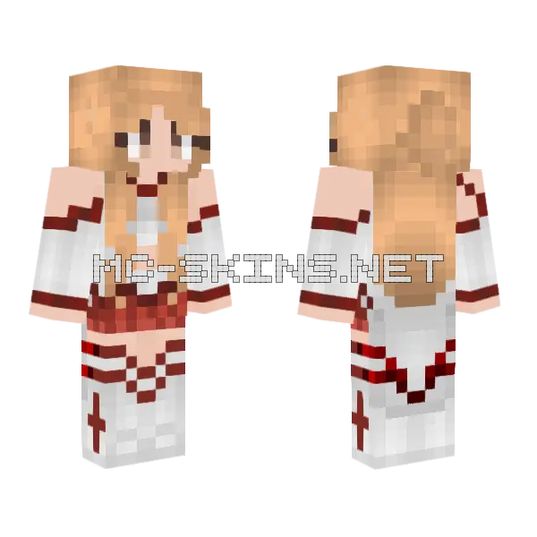 Nurse Girl Minecraft skin, front and back